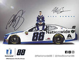 AUTOGRAPHED 2019 Alex Bowman #88 Nationwide Racing (Hendrick Motorsports) Monster Energy Cup Series Signed Collectible Picture NASCAR 8X10 Inch Hero Card Photo with COA
