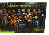 16X AUTOGRAPHED Monster Cup Series FIRST NASCAR PLAYOFFS Multi-Signed Picture Large 11X17 Inch Photo with COA