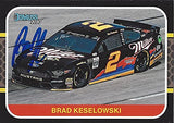 AUTOGRAPHED Brad Keselowski 2020 Panini Donruss Racing DARLINGTON THROWBACK (#2 Miller Mustang Team Penske Monster Cup Series Black Border Signed Collectible NASCAR Trading Card with COA