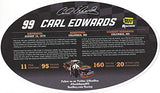 AUTOGRAPHED 2013 Carl Edwards #99 Best Buy Racing GEEK SQUAD (Team Roush) Ford Fusion Sprint Cup Series Signed Collectible Picture NASCAR 6X9 Inch Hero Card Photo with COA