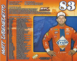 AUTOGRAPHED 2016 Matt DiBenedetto #83 Orange Crush Soda Toyota Team (BK Racing) Sprint Cup Series Extremely Rare Signed Collectible Picture 8X10 Inch NASCAR Hero Card Photo with COA