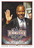 Ben Carson 2016 Leaf Decision HAWAII INDUSTRY SUMMIT Extremely Rare Insert Presidential Politics Collectible Promo Trading Card