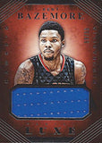 KENT BAZEMORE 2015-16 Panini Luxe Basketball GAME WORN MEMORABILIA (Jumbo Jersey Patch) Atlanta Hawks Insert Relic NBA Collectible Trading Card (#59 of 99)