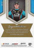AUTOGRAPHED Austin Dillon 2013 Press Pass Fan Fare MAGNIFICENT MATERIALS (Dual Relic) Race-Used Cowboy Hat & Sheetmetal Memorabilia Insert Trading Card with COA (#07 of only 50 produced!)