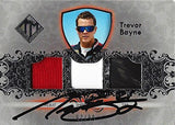 AUTOGRAPHED Trevor Bayne 2012 Press Pass Total Memorabilia TRIPLE RELIC (Firesuit-Sheetmetal-Tire) Race Used Insert Signed NASCAR Trading Card with COA (#97 of 99)