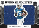 PHILLIP DORSETT 2015 Panini Crown Royale Football JUMBO SILHOUETTES JERSEY (Game-Worn Rookie Memorabilia) Indianapolis Colts Insert NFL Collectible Football Trading Card #14/99
