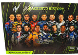 16X AUTOGRAPHED Monster Cup Series FIRST NASCAR PLAYOFFS Multi-Signed Picture Large 11X17 Inch Photo with COA