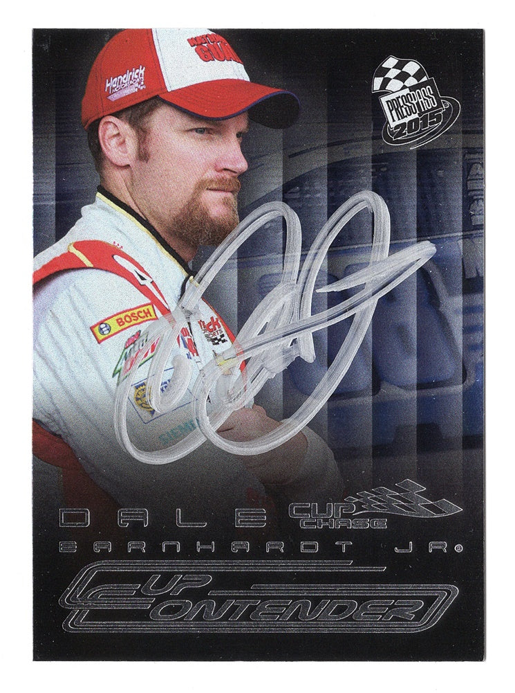 rare nascar trading cards AUTOGRAPHED Dale Earnhardt Jr. 2015 Press Pass Racing CUP CHASE EDITIO –  Trackside
