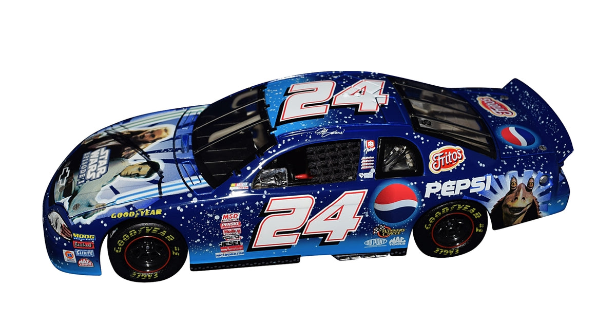AUTOGRAPHED 1999 Jeff Gordon #24 Pepsi Racing STAR WARS EPISODE 1 
