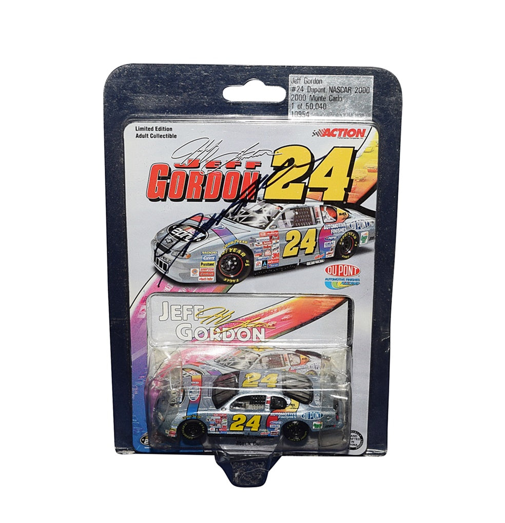 AUTOGRAPHED 2000 Jeff Gordon 24 DuPont Racing SILVER NASCAR 2000