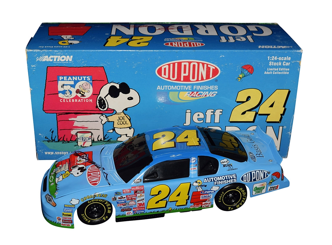 AUTOGRAPHED 2000 Jeff Gordon #24 DuPont Racing SNOOPY (Peanuts 50th Ce –  Trackside