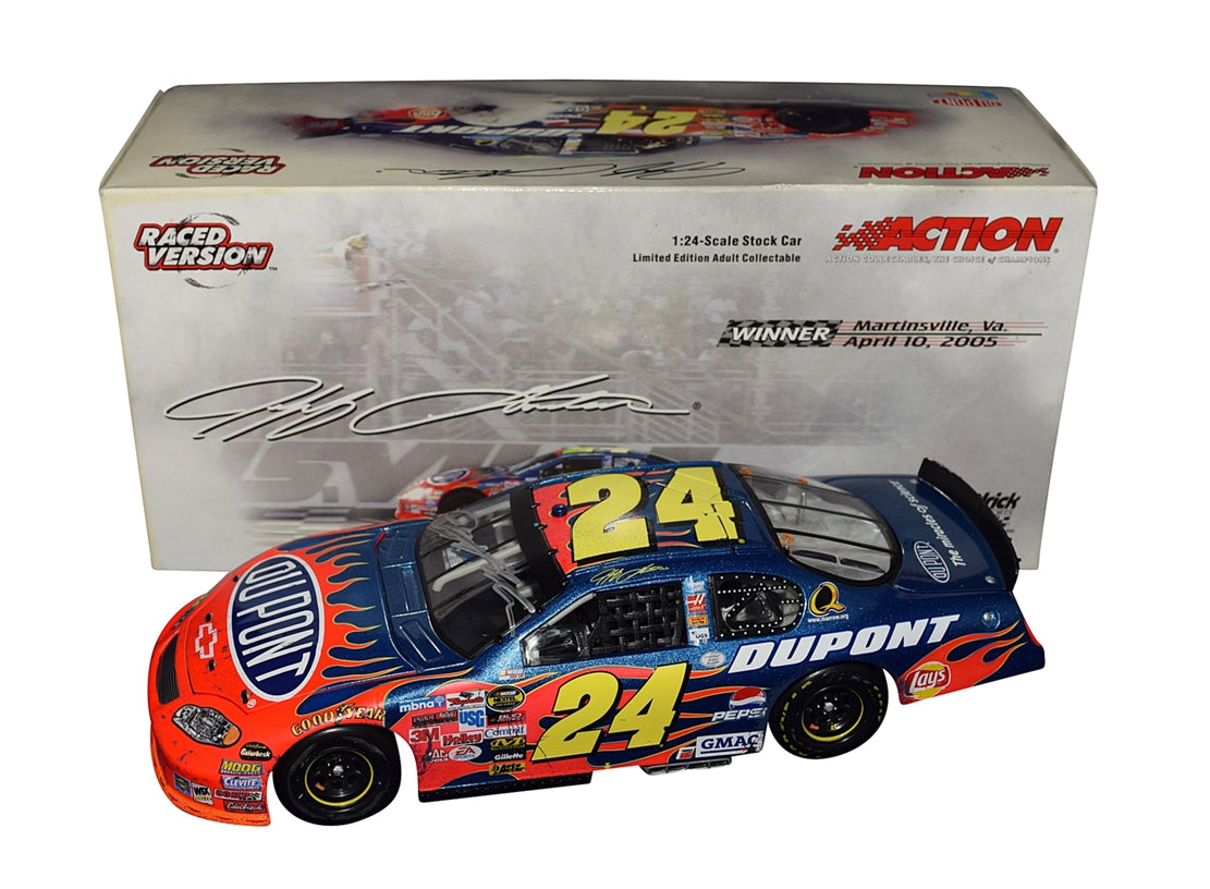 AUTOGRAPHED 2005 Jeff Gordon 24 DuPont Racing MARTINSVILLE WIN
