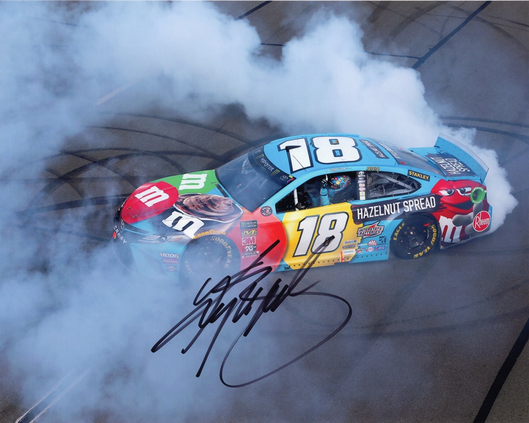 AUTOGRAPHED 2019 Kyle Busch #18 M&Ms Hazelnut Spread POCONO 400 RACE W ...