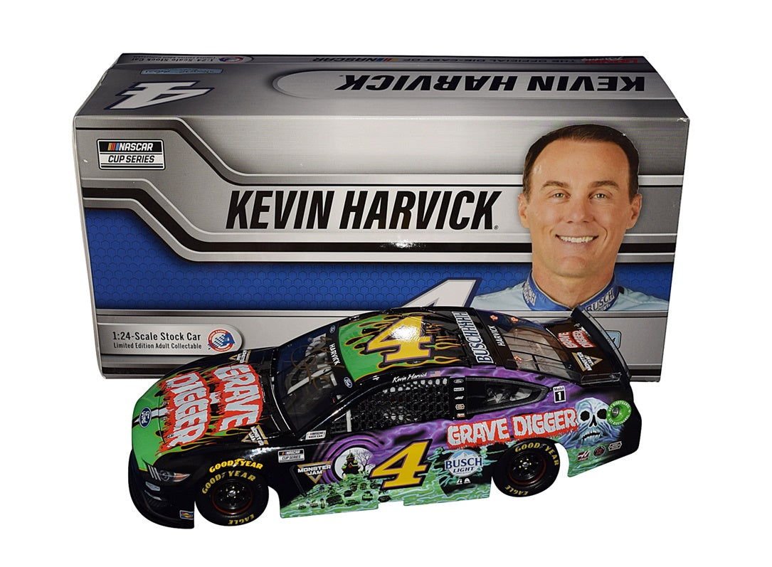 AUTOGRAPHED 2021 Kevin Harvick #4 Monster Jam GRAVE 