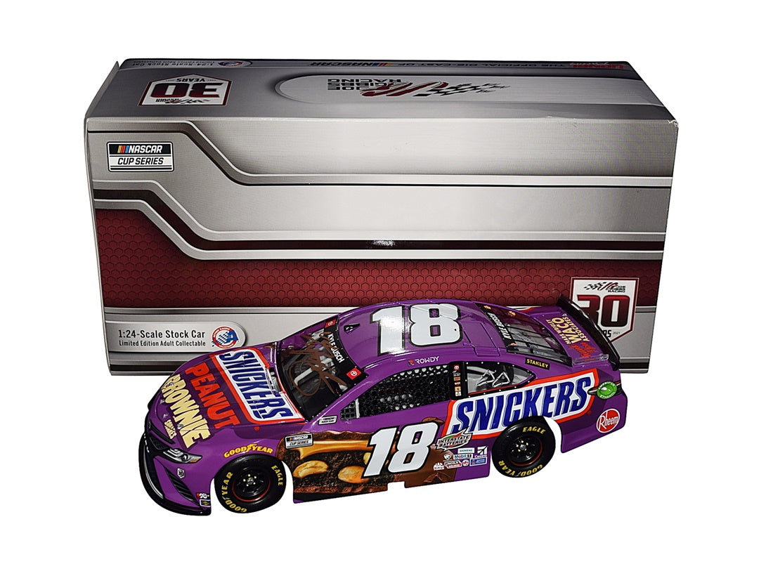 AUTOGRAPHED 2021 Kyle Busch 18 Joe Gibbs Racing SNICKERS PEANUT