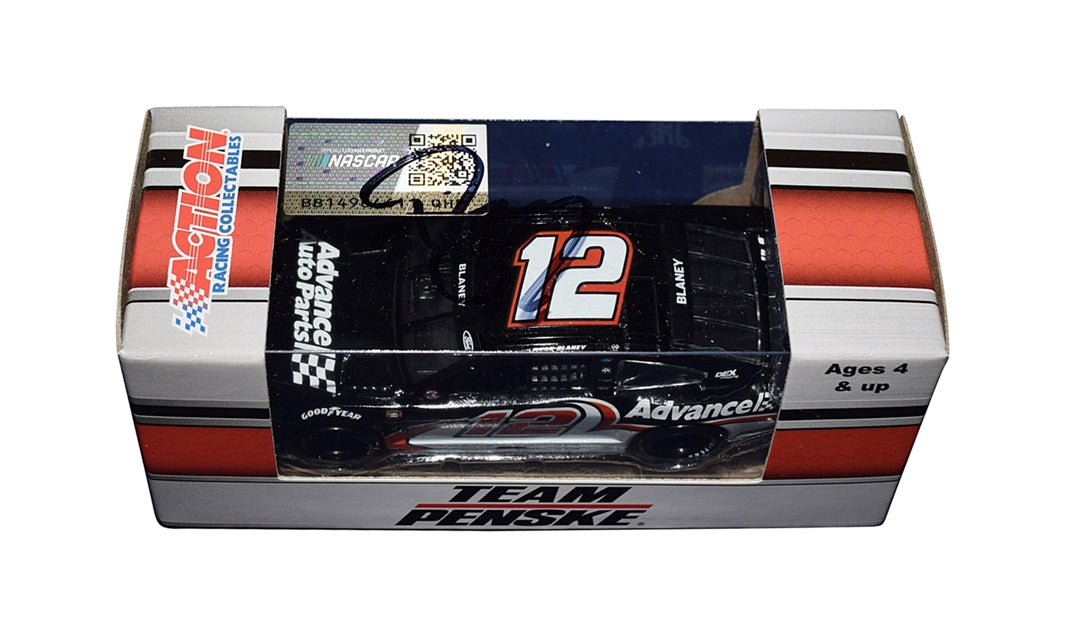 AUTOGRAPHED 2021 Ryan Blaney 12 Advance Auto Parts DARLINGTON THROWBA