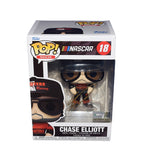 AUTOGRAPHED 2022 Chase Elliott #9 Hooters Night Owl Racing NASCAR FUNKO POP #18 (Hendrick Motorsports) Gold Signed Collectible Official Figure / Figurine with COA