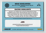 AUTOGRAPHED Brad Keselowski 2019 Donruss Racing RACE-USED TIRE MEMORABILIA Rare Insert Signed Collectible NASCAR Trading Card with COA