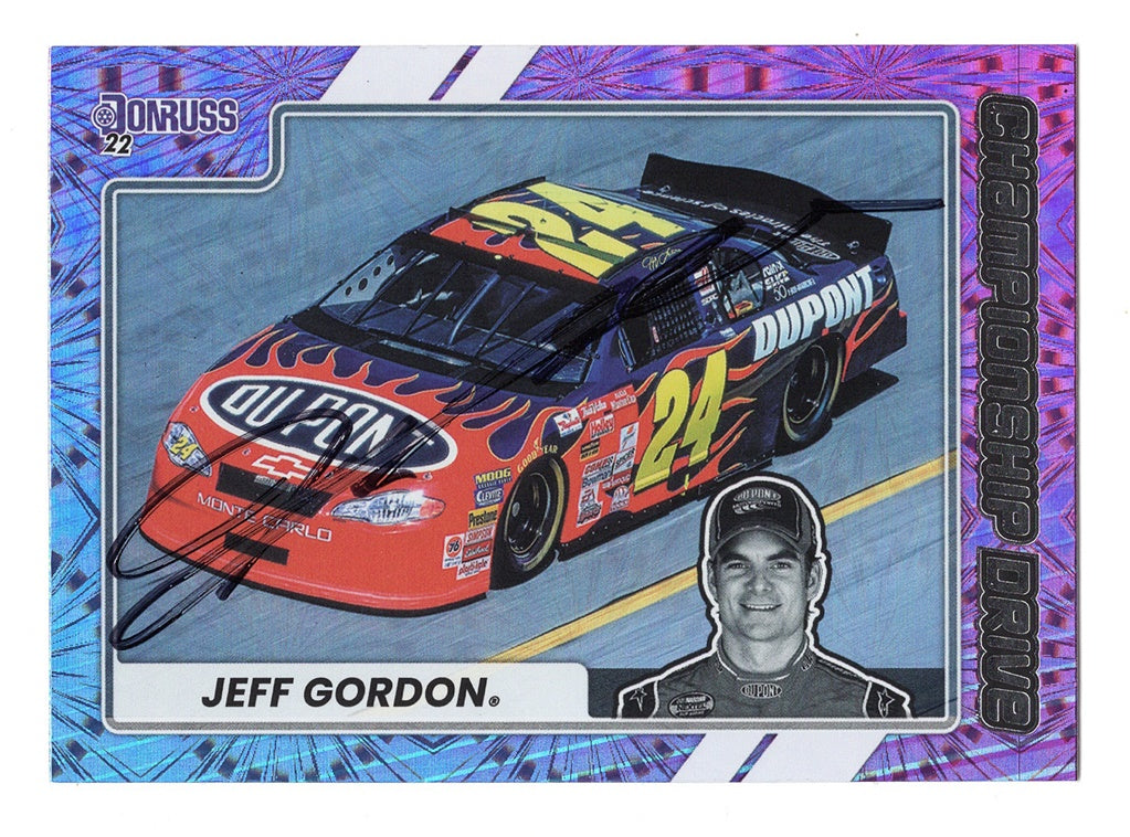 AUTOGRAPHED Jeff Gordon 2022 Donruss Racing CHAMPIONSHIP DRIVE (#24 Du –  Trackside
