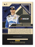 AUTOGRAPHED Jimmie Johnson 2021 Panini Chronicles Racing GOLD STANDARD (#48 Lowes Team) Signed NASCAR Collectible Trading Card with COA