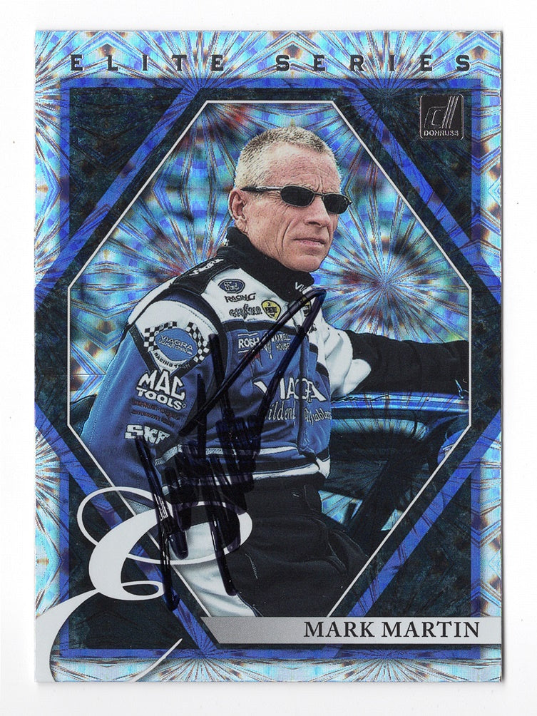 AUTOGRAPHED Mark Martin 2022 Donruss Racing ELITE SERIES (#6 Viagra Team)  Rare Insert Signed Collectible NASCAR Trading Card with COA