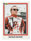 AUTOGRAPHED Natalie Decker 2022 Donruss Racing NAT (#23 Red Street Records) Xfinity Series Signed NASCAR Collectible Trading Card with COA