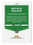 AUTOGRAPHED Natalie Decker 2022 Donruss Racing RARE GRAY PARALLEL (#23 NERD Focus Energy) Xfinity Series Insert Signed NASCAR Collectible Trading Card with COA
