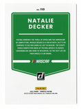 AUTOGRAPHED Natalie Decker 2022 Donruss Racing (#23 NERD Focus Energy) Xfinity Series Signed NASCAR Collectible Trading Card with COA