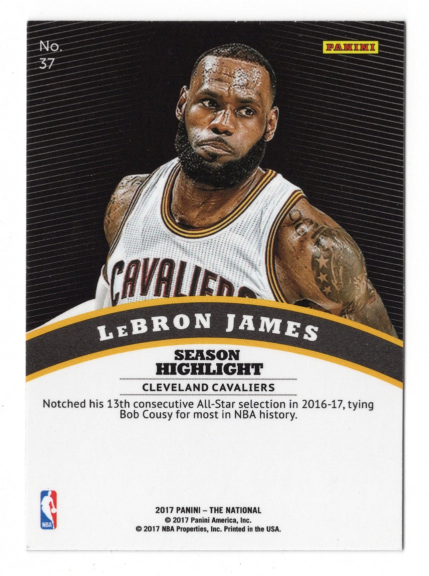 LeBron James 2017 Panini The National Basketball SILVER PRIZM