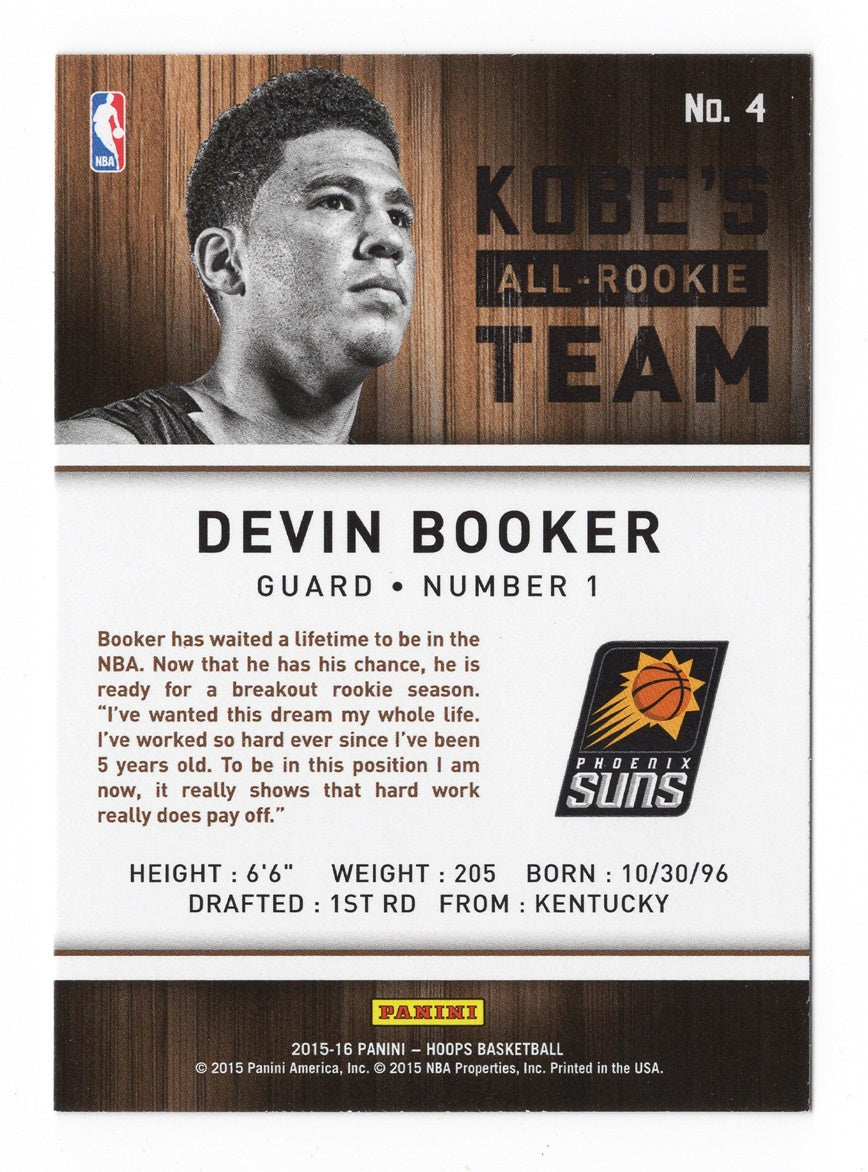Devin Booker 2015-16 Panini NBA Hoops Basketball KOBE'S ALL-ROOKIE