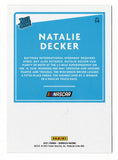 Natalie Decker 2021 Donruss Racing RATED ROOKIE (Rare Blue Parallel) NASCAR Collectible Short Print Insert  Trading Card #188/199