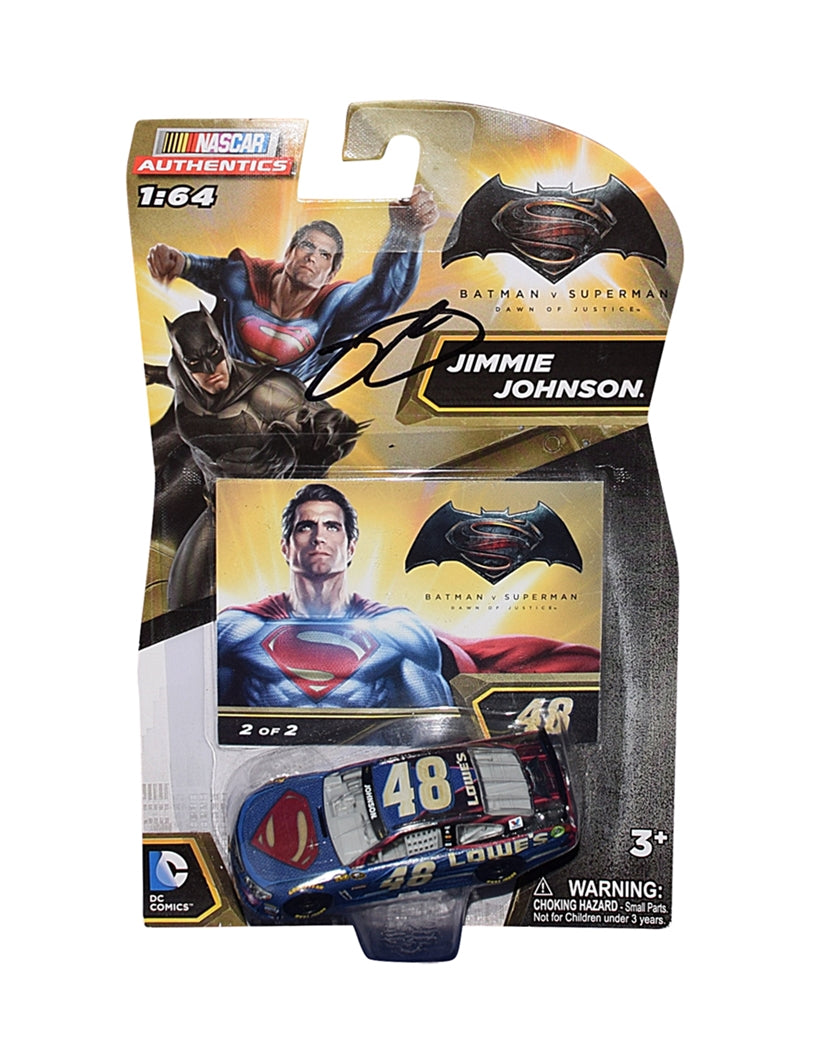 AUTOGRAPHED 2016 Jimmie Johnson 48 Lowes Racing BATMAN VS