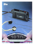 2011 Topps American Pie THE WALKMAN IS RELEASED Rare Parallel HOLOFOIL Trading Card - Holofoil collectible with protective sleeve and toploader.
