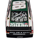 Experience the thrill of NASCAR with this 2X AUTOGRAPHED 2008 Dale Earnhardt Jr. & Darrell Waltrip #88 Mountain Dew Retro Diecast Car. From its iconic design to the authentic signatures of racing legends Dale Earnhardt Jr. and Darrell Waltrip, every detail exudes authenticity and craftsmanship. Whether displayed in a collection or showcased on its own, this diecast car is sure to turn heads and spark conversation.