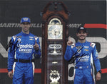 Autographed Kyle Larson & Cliff Daniels 2023 #5 Hendrick MARTINSVILLE WIN dual signed 8x10 inch NASCAR glossy photo with Certificate of Authenticity (COA).