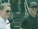 2X AUTOGRAPHED Jeff Gordon & Jimmie Johnson 2023 NASCAR Team Owners (Hendrick Motorsports & Legacy Motor Club) Dual Signed 9X11 Inch Picture NASCAR Glossy Photo with COA