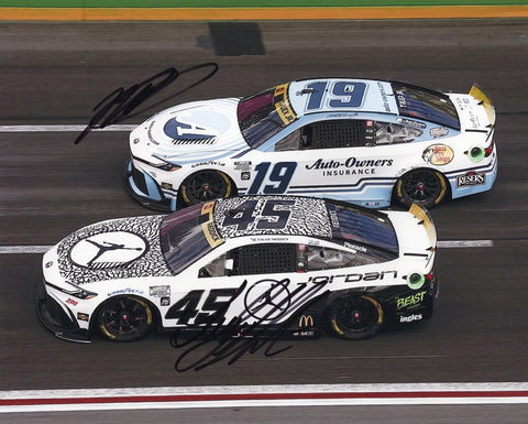 A must-have for any NASCAR fan, this 8x10 photo is autographed by both Tyler Reddick and Martin Truex Jr. from the 2024 Atlanta Speedway race. Featuring their iconic cars, this piece comes with a Certificate of Authenticity (COA).