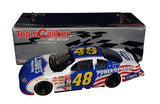 Alt Text 1:
2X autographed 2002 Jimmie Johnson and Chad Knaus #48 Lowe's Power of Pride Team Caliber Pit Stop Series 1/24 scale NASCAR diecast featuring authentic dual signatures, detailed race graphics, and a Certificate of Authenticity. A rigid, plastic toploader is included for protection and display purposes, making it a wonderful gift.