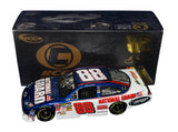 Dual autographed 2008 Dale Earnhardt Jr. and Rick Hendrick #88 National Guard Chevrolet RCCA Club 1/24 scale NASCAR diecast car, limited edition #0916 of 1,000 produced, featuring detailed race graphics and collectible display appeal for motorsports enthusiasts.