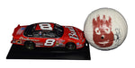 Autographed 2001 Dale Earnhardt Jr. #8 Budweiser Dover Win 1/24 scale NASCAR diecast, featuring intricate details and a 9/11 Tribute design, perfect for collectors and fans.
