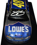 Precision-crafted to reflect Jimmie Johnson’s 2002 California win, this 1/24 scale Revell Series diecast car features scuffed tires, dirt effects, and official team markings. The dual signatures and limited production make it a meaningful addition to any collection and an excellent gift idea for fans of NASCAR and championship legacy.