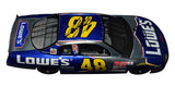 Celebrate Jimmie Johnson’s rookie season with this autographed #48 Lowe’s Iron Man Series diecast. The brushed metal finish and limited production make it a rare collectible, complete with COA and lifetime guarantee.