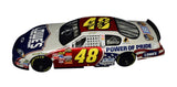 Combining patriotic tribute with racing legacy, this 1/24 scale diecast features the Power of Pride theme from Jimmie Johnson’s 2007 run. Signed by both Johnson and Knaus, it offers collectors an authentic, race-inspired piece that honors America’s service members. Includes COA and makes an excellent gift for fans and memorabilia collectors.