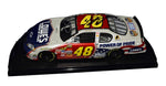 This patriotic 2007 NASCAR diecast showcases the Power of Pride design raced by Jimmie Johnson. Signed by both Johnson and Knaus, with a COA included, it offers a perfect balance of collectible value and patriotic symbolism. A wonderful gift for any NASCAR enthusiast who appreciates military tribute editions.