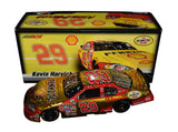 The 2007 Kevin Harvick #29 Pennzoil Daytona 500 win liquid color diecast, autographed by both Harvick and Richard Childress. Limited to 729 units, this 1/24 scale NASCAR diecast features the raced version of Harvick's car, making it a rare and valuable collectible for NASCAR fans and collectors.
