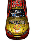 Detailed shot of the 2007 Kevin Harvick #29 Pennzoil Daytona 500 win diecast, featuring signature signatures from both Kevin Harvick and Richard Childress. This rare liquid color 1/24 scale diecast is one of only 729 made, perfect for NASCAR fans or anyone who wants a piece of racing history.