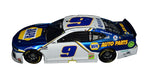 Close-up of the autographed 2020 Chase Elliott & Alan Gustafson #9 NAPA Racing diecast car, highlighting the Liquid Color finish and race day detail. This limited edition (#117 of 167) is signed by both Elliott and Gustafson, making it an incredible gift for any NASCAR fan. Contact us for more info!