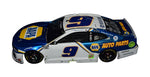 Close-up view of the autographed 2020 Chase Elliott & Alan Gustafson #9 NAPA Racing Martinsville Win diecast car. The Liquid Color finish and raced version detail make this limited edition collectible (#091 of 144) a must-have for NASCAR fans. Contact us for more details or questions.