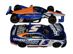 This autographed model of Kyle Larson's #17 McLaren Indy car from the 2024 Hendrick Cars Indy Double is an exclusive 1/24 scale collectible. Only 1,848 units were made, and each car includes a COA to guarantee authenticity. A fantastic gift for racing enthusiasts!