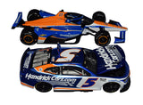 This autographed model of Kyle Larson's #17 McLaren Indy car from the 2024 Hendrick Cars Indy Double is an exclusive 1/24 scale collectible. Only 1,848 units were made, and each car includes a COA to guarantee authenticity. A fantastic gift for racing enthusiasts!